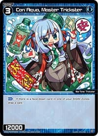 Con Aqua, Master Trickster - Changing Diva - WIXOSS card
