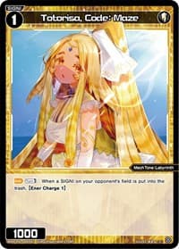 Totorisa, Code: Maze - Changing Diva - WIXOSS card