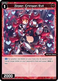 Zepar, Crimson Evil - Changing Diva - WIXOSS card