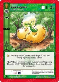 Idaho Potatoes - Wilderness: First Edition - MetaZoo card