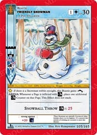 Friendly Snowman - Wilderness: First Edition - MetaZoo card