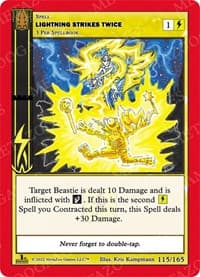 Lightning Strikes Twice - Wilderness: First Edition - MetaZoo card