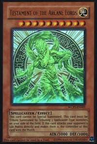 Testament of the Arcane Lords - World Championship Series - YuGiOh card