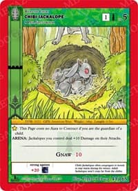 Chibi Jackalope - Wilderness: First Edition - MetaZoo card
