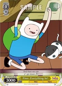 Finn: Everything In! - Adventure Time - Weiss Schwarz card