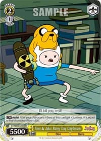 Finn & Jake: Rainy Day Daydream - Adventure Time - Weiss Schwarz card