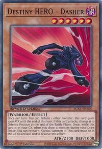 Destiny HERO - Dasher - Speed Duel GX: Duel Academy Box - YuGiOh card