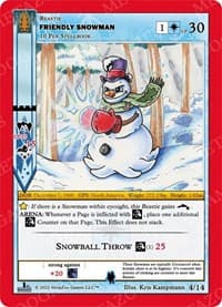 Friendly Snowman - Wilderness: First Edition Tribal Theme Decks - MetaZoo card