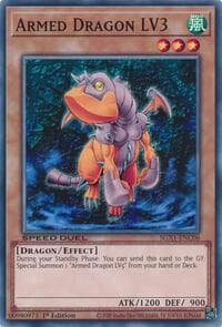 Armed Dragon LV3 - Speed Duel GX: Duel Academy Box - YuGiOh card