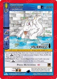 Alpha Gator - Wilderness: First Edition Tribal Theme Decks - MetaZoo card