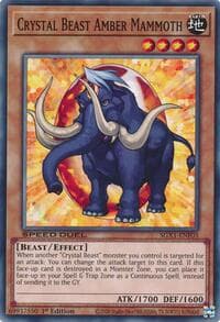 Crystal Beast Amber Mammoth - Speed Duel GX: Duel Academy Box - YuGiOh card