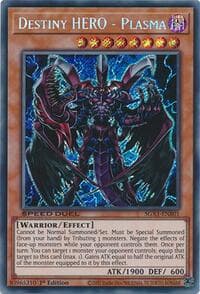 Destiny HERO - Plasma (Secret Rare) - Speed Duel GX: Duel Academy Box - YuGiOh card