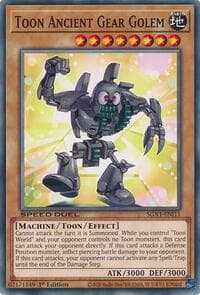 Toon Ancient Gear Golem - Speed Duel GX: Duel Academy Box - YuGiOh card