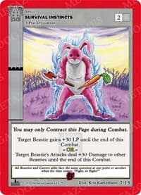 Survival Insitincts (Dark) - Wilderness: First Edition Release Event Deck - MetaZoo card