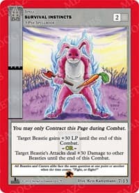 Survival Insitincts (Earth) - Wilderness: First Edition Release Event Deck - MetaZoo card