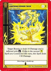 Lightning Strikes Twice - Wilderness: First Edition Release Event Deck - MetaZoo card