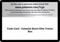 Code Card - Celestial Storm Elite Trainer Box - SM - Celestial Storm - Pokemon card