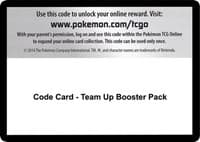 Code Card - Team Up Booster Pack - SM - Team Up - Pokemon card