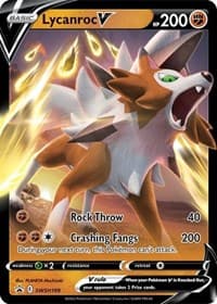 Lycanroc V - SWSH199 - SWSH: Sword & Shield Promo Cards - Pokemon card