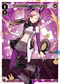 DJ LOVIT - 1st Verse (SCR) - Changing Diva - WIXOSS card