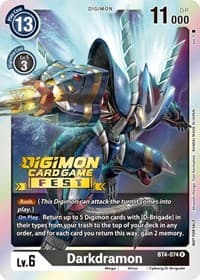 Darkdramon (Digimon Card Game Fest 2022) - Great Legend - Digimon Card Game card