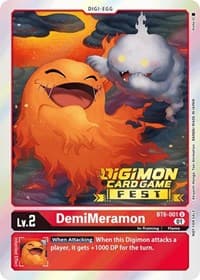 DemiMeramon (Digimon Card Game Fest 2022) - Double Diamond - Digimon Card Game card