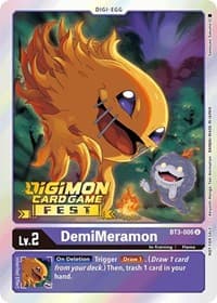 DemiMeramon (Digimon Card Game Fest 2022) - Release Special Booster 1.0 - Digimon Card Game card