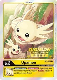Upamon - BT3-003 (Digimon Card Game Fest 2022) - Release Special Booster 1.0 - Digimon Card Game card