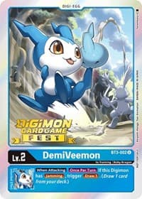 DemiVeemon - BT3-002 (Digimon Card Game Fest 2022) - Release Special Booster 1.0 - Digimon Card Game card