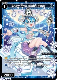 Snow Myu, Code: Maze (Parallel Foil) - Changing Diva - WIXOSS card