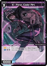 E - Fone, Code: Art (Parallel Foil) - Changing Diva - WIXOSS card