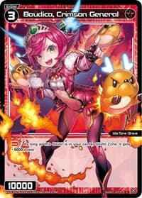 Boudica, Crimson General (Parallel Foil) - Changing Diva - WIXOSS card