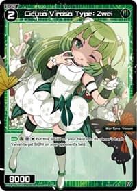 Cicuta Virosa Type: Zwei (Parallel Foil) - Changing Diva - WIXOSS card