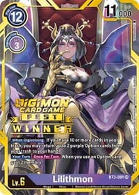 Lilithmon (Digimon Card Game Fest 2022 Winner) - Release Special Booster 1.0 - Digimon Card Game card