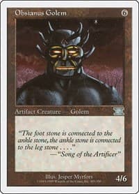 Obsianus Golem - Classic Sixth Edition - Magic: The Gathering card