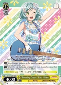 "Blooming Cheers" Hina Hikawa - BanG Dream! Girls Band Party! Premium Booster - Weiss Schwarz card