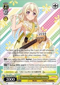 "Blooming Cheers" Chisato Shirasagi - BanG Dream! Girls Band Party! Premium Booster - Weiss Schwarz card