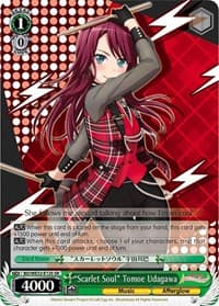 "Scarlet Soul" Tomoe Udagawa - BanG Dream! Girls Band Party! Premium Booster - Weiss Schwarz card