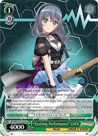 "Exciting Performance" LOCK - BanG Dream! Girls Band Party! Premium Booster - Weiss Schwarz card