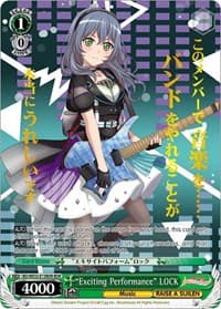 "Exciting Performance" LOCK (BDR) - BanG Dream! Girls Band Party! Premium Booster - Weiss Schwarz card