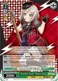 "Scarlet Soul" Moca Aoba - BanG Dream! Girls Band Party! Premium Booster - Weiss Schwarz card