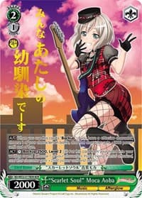 "Scarlet Soul" Moca Aoba (BDR) - BanG Dream! Girls Band Party! Premium Booster - Weiss Schwarz card