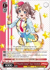 "Peaceful Jump!" Saya Yamabuki - BanG Dream! Girls Band Party! Premium Booster - Weiss Schwarz card