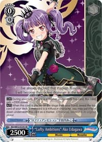 "Lofty Ambitions" Ako Udagawa - BanG Dream! Girls Band Party! Premium Booster - Weiss Schwarz card