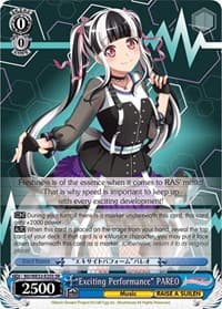 "Exciting Performance" PAREO - BanG Dream! Girls Band Party! Premium Booster - Weiss Schwarz card