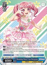 "Blooming Cheers" Aya Maruyama - BanG Dream! Girls Band Party! Premium Booster - Weiss Schwarz card
