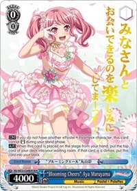 "Blooming Cheers" Aya Maruyama (BDR) - BanG Dream! Girls Band Party! Premium Booster - Weiss Schwarz card