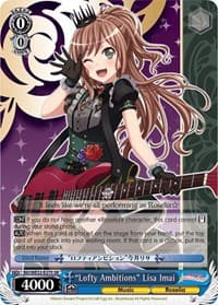 "Lofty Ambitions" Lisa Imai - BanG Dream! Girls Band Party! Premium Booster - Weiss Schwarz card