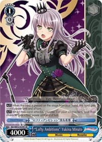 "Lofty Ambitions" Yukina Minato - BanG Dream! Girls Band Party! Premium Booster - Weiss Schwarz card