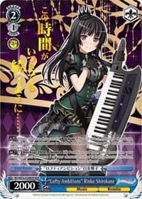 "Lofty Ambitions" Rinko Shirokane (BDR) - BanG Dream! Girls Band Party! Premium Booster - Weiss Schwarz card
